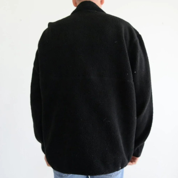 Vintage Avalanche  Outdoor Supply Co. Black Teddy Bear Soft Fabric with Kangaroo - Picture 4 of 14